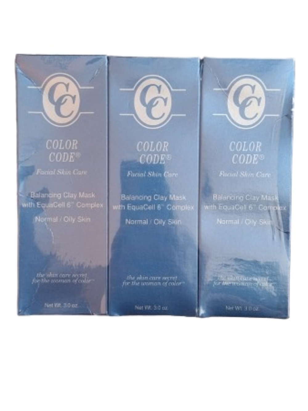 NIB Color Code Facial Skin Care Balancing Clay Masks
